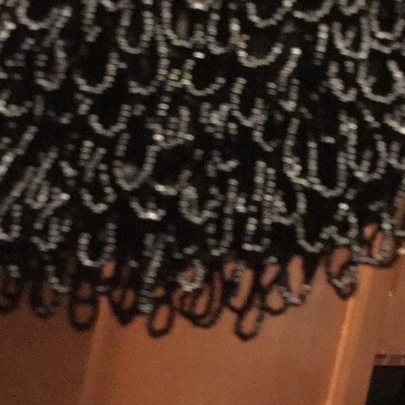 Vintage antique chic purse metal handle fringe Hong Kong Christmas brunch boho - Picture 6 of 10